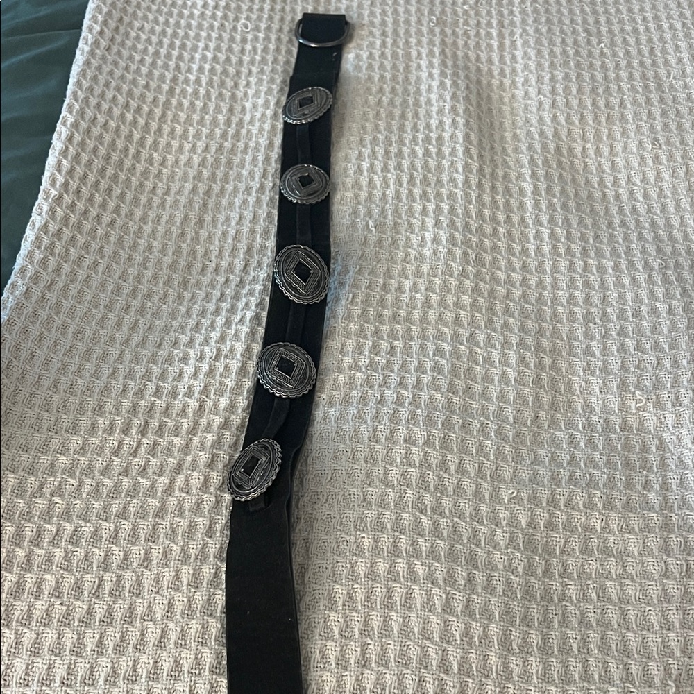 Black Belt with Silver Accents